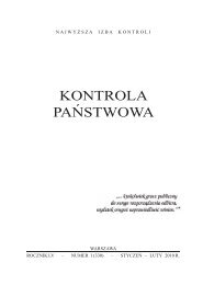 âKontrola PaÅstwowaâ nr 1/2010 - NajwyÅ¼sza Izba Kontroli