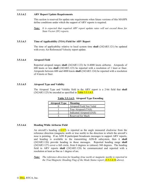 Minimum Aviation System Performance Standards for Aircraft ...