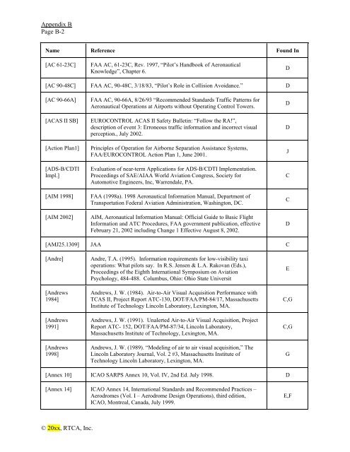 Minimum Aviation System Performance Standards for Aircraft ...