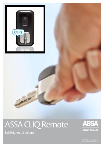 ASSA CLIQ Remote broschyr sv