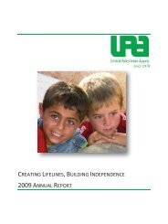 creating lifelines,building independence 2009annual report