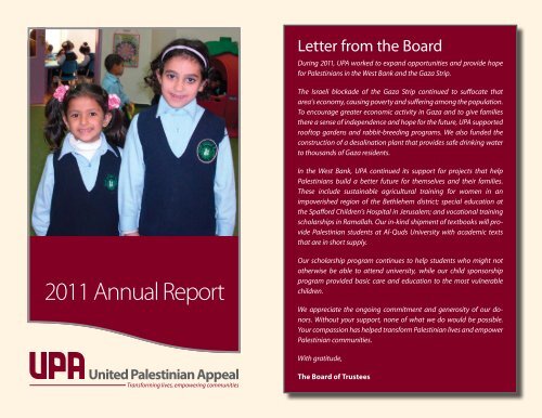 Olive Tree Donors - United Palestinian Appeal