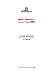 Annual Report 2004 - Welfare Association