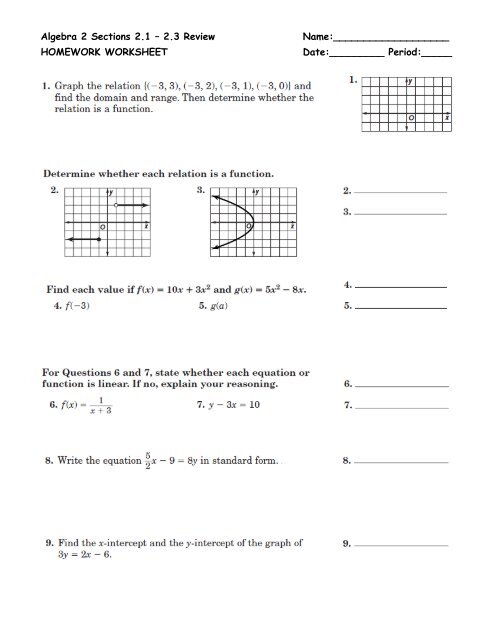 algebra 3 1 2 homework answers