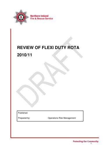Review of Flexi Duty Rota - Northern Ireland Fire & Rescue Service