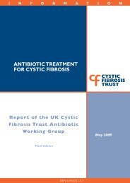 Report of the UK Cystic Fibrosis Trust Antibiotic Working Group