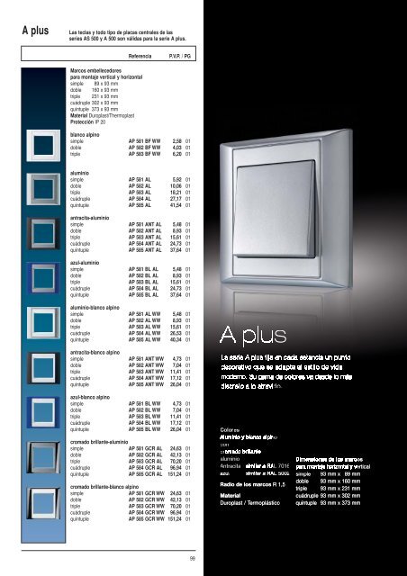 LS 990 / Aluminio / Antracita - Jung