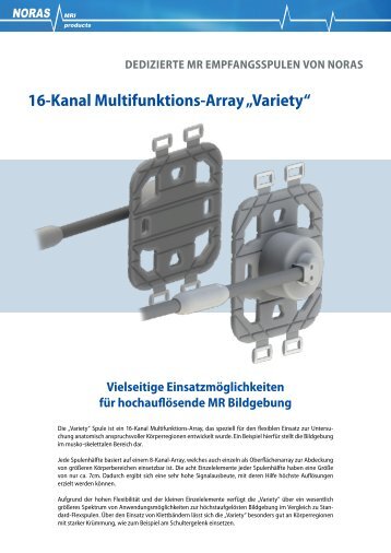 Flyer 16CH Multifunktionsspule VARIETY - NORAS MRI products ...