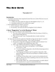 Sermon Outline on the New Birth - Free Sermon Outlines