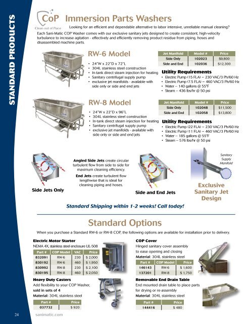 Components Catalog - Sani-Matic