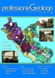 Leggi tutto... - Ordine dei Geologi del Lazio