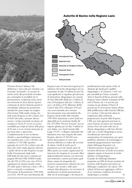 Leggi tutto... - Ordine dei Geologi del Lazio