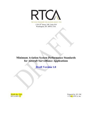 Minimum Aviation System Performance Standards for Aircraft ...