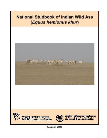 National Studbook of Indian Wild Ass - Central Zoo Authority