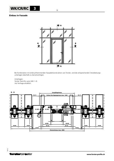 Forster presto Tür WK3