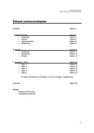 Inhoud communicatieplan - Annevillegroep