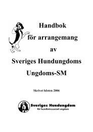 Handbok för arrangemang av Sveriges Hundungdoms Ungdoms-SM