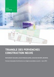 TRIANGLE DES PERVENCHES CONSTRUCTION NEUVE - Carouge