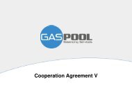Cooperation Agreement V - GASPOOL