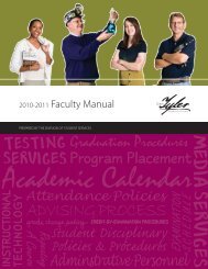 2010-2011 Faculty Manual - John Tyler Community College