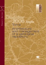 Architecture and management of a geological repository - Andra