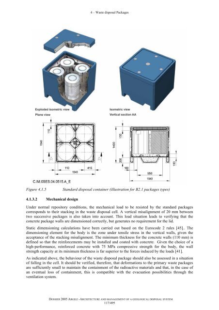 Architecture and management of a geological repository - Andra