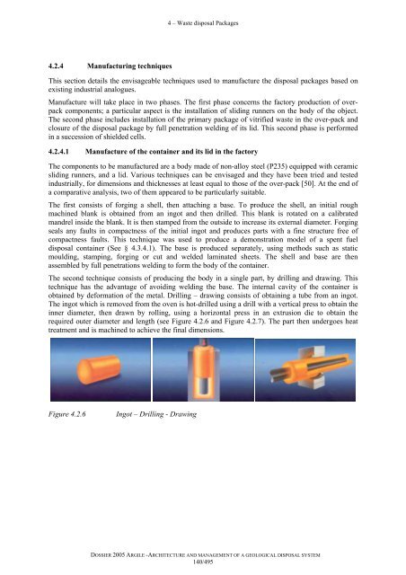 Architecture and management of a geological repository - Andra