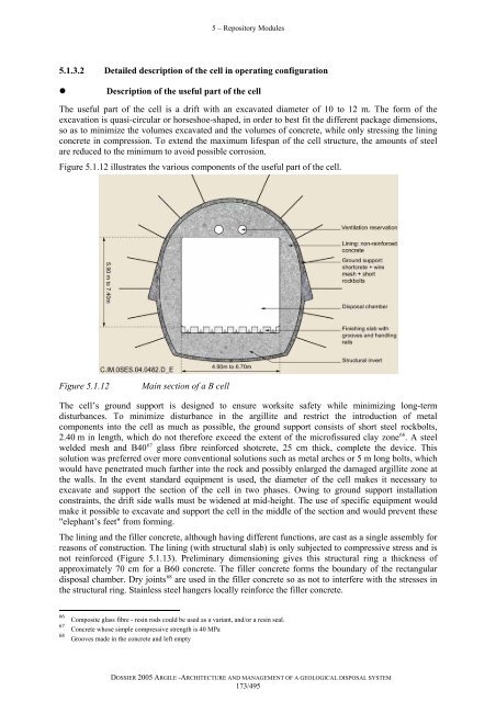 Architecture and management of a geological repository - Andra