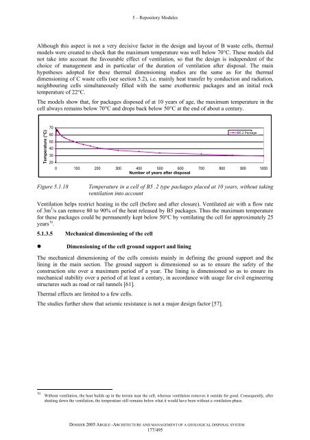 Architecture and management of a geological repository - Andra