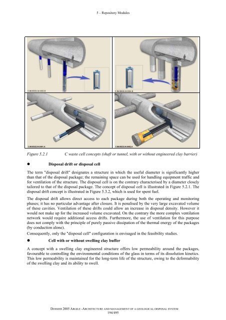 Architecture and management of a geological repository - Andra