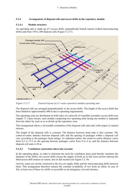 Architecture and management of a geological repository - Andra