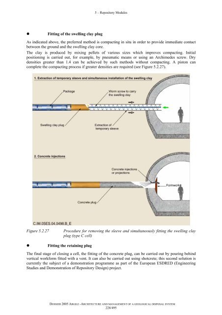 Architecture and management of a geological repository - Andra