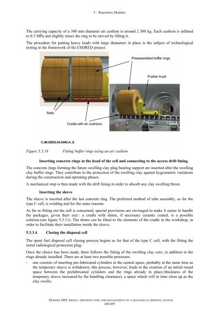 Architecture and management of a geological repository - Andra