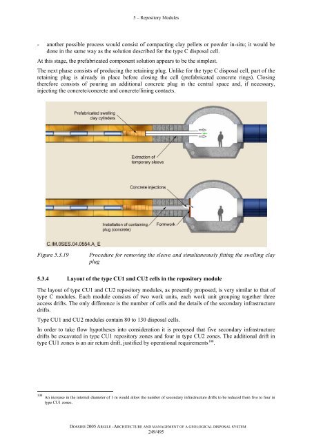 Architecture and management of a geological repository - Andra