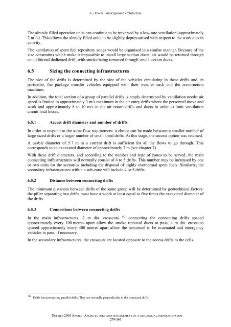 Architecture and management of a geological repository - Andra