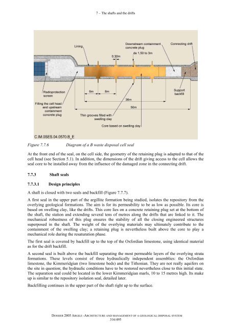 Architecture and management of a geological repository - Andra