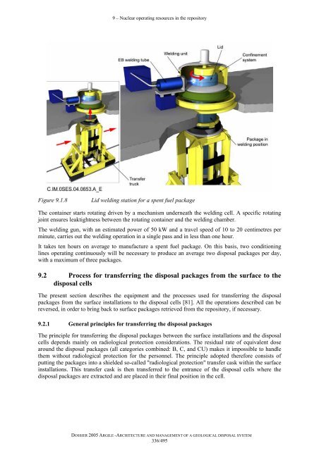 Architecture and management of a geological repository - Andra