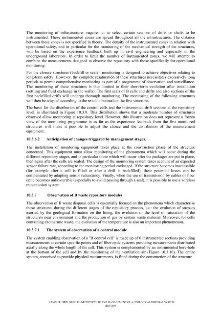 Architecture and management of a geological repository - Andra