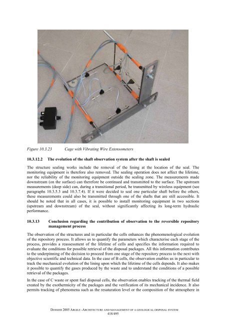 Architecture and management of a geological repository - Andra