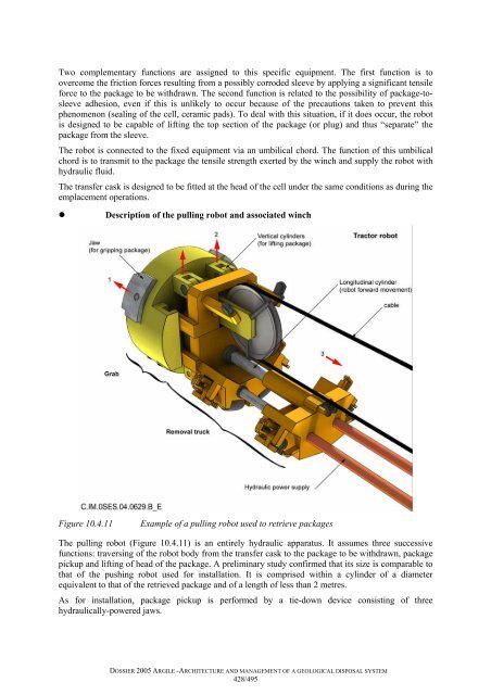 Architecture and management of a geological repository - Andra