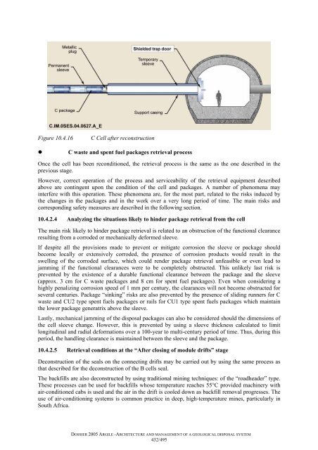 Architecture and management of a geological repository - Andra