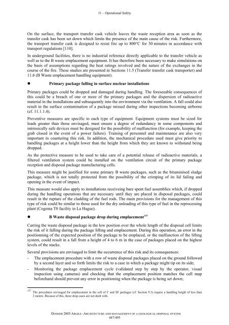 Architecture and management of a geological repository - Andra