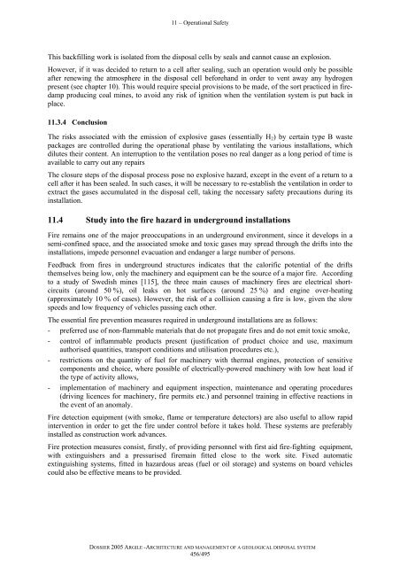 Architecture and management of a geological repository - Andra