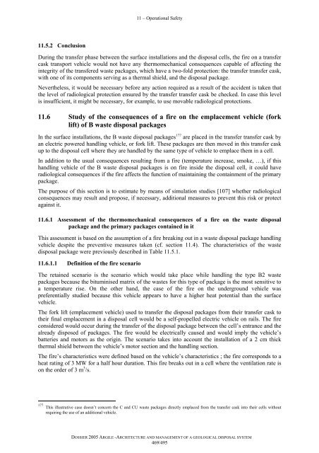 Architecture and management of a geological repository - Andra