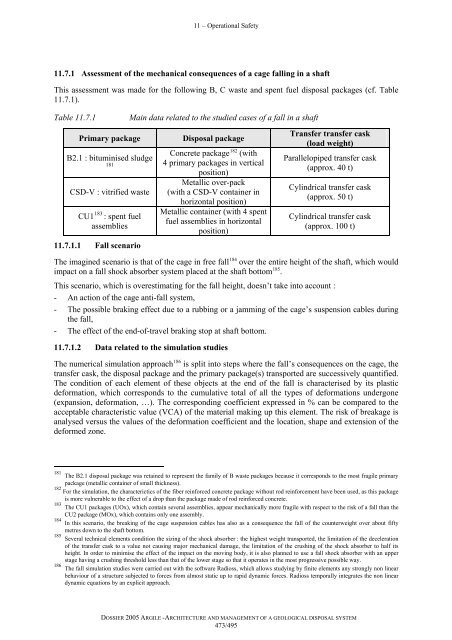 Architecture and management of a geological repository - Andra