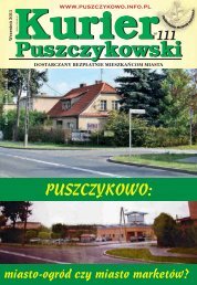 Kurier 111-fonty-2.indd - Stowarzyszenie Przyjaciół Puszczykowa