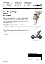 Flow-through fittings - Digitrol