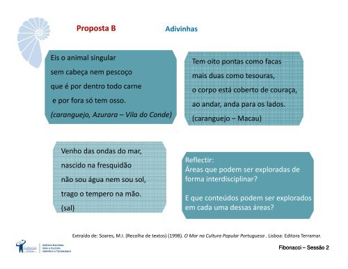 (Microsoft PowerPoint - Sess\343o 2 - PPT IBSME ... - CiÃªncia Viva
