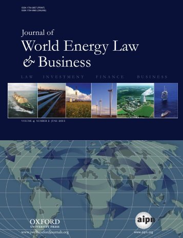 Front Matter (PDF) - Journal of World Energy Law & Business