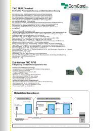 Beispielkonfigurationen TMC TRAX Terminal Zutrittsleser TMC RFID